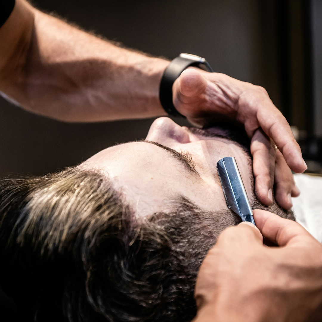 Detalhes de ferramentas de barbeiro