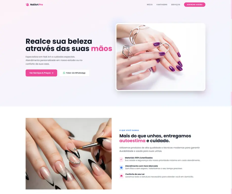 Modelo Nail Art