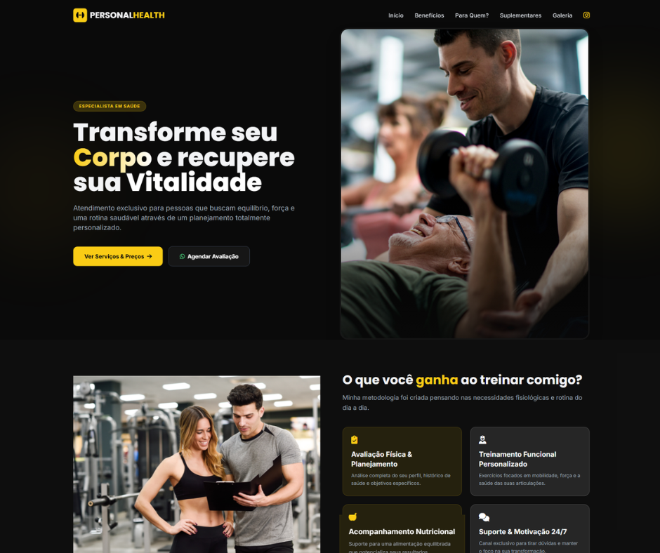 Modelo Personal Trainer